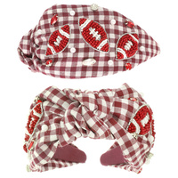 GAMEDAY FOOTBALL TOP KNOTTED HEADBAND